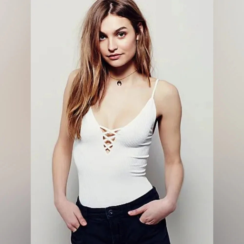 Free People - Intimately Crossfire The Cami Tank White - Picture 1 of 7